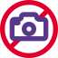 No photography allowed in sensitive area of the location icon