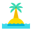 île sur l'eau icon