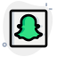 Snapchat a multimedia messaging app used globally icon