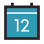 Calendario 12 icon