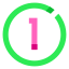 1 в кружке icon