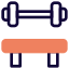 Bench press for the power and strength workout icon