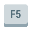 F5 键 icon