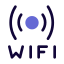 Wifi internet in hotel room available free for all customer icon