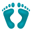 Fußabdrücke-Emoji icon