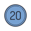 20 Circled C icon