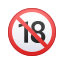 No One Under Eighteen Emoji icon