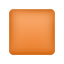 emoji quadrado laranja icon