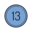 13 Circled C icon