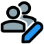 Editing the information of group messenger list chat box icon