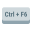 Ctrl 加 F6 键 icon