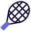 Tennis racket with stronger fins for its kinetic energy icon