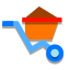 Wheelbarrow icon