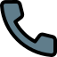 Dial phone handreceiver layout for phone calling icon