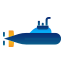 외부-bathyscaphe-군사 및 전쟁 그라데이션 아이콘-amoghdesign icon