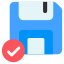 verified floppy icon