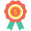 Dollar Badge icon