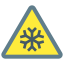pericolo di bassa temperatura icon