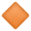 大きなオレンジ色のダイヤモンドの絵文字 icon