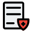 Lab reports for medical checkup and other vitals icon