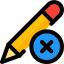 Delete digital pencil from device list layout icon