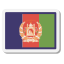 아프가니스탄 국기가 둥근 모양 icon