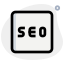 Search engine optimization for enhancing content online icon