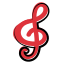 Скрипичный ключ icon