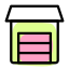 Storage room department isolated on a white background icon