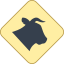 Placa de gado na pista icon