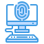 external-finger-scan-computer-itim2101-blue-itim2101 icon