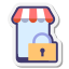 Login protegido por loja móvel icon