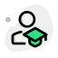 Graduate student social profile information of an online portal icon