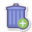 添加垃圾箱 icon