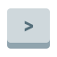 Right Angle Parentheses Key icon