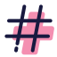 Großer Hashtag icon