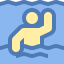 Schwimmen Rückansicht icon