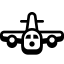 Flugzeug von vorn icon