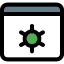 Intenet browser setting and maintenance application menu icon