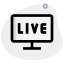 Live media content telecast available on personal computer icon