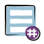 Hashtag Aktivitätsfeed icon
