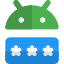 Latest Android software with password authentication layout icon