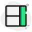 Right sidebar with left separated panel layout icon