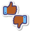 Thumbs Up Down Skin Type 3 icon