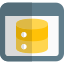 Online database on a web browser with Cloud Computing support icon