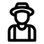 jardinier-externe-agriculture-sol-humide-contour-de-base-sol-humide icon