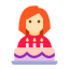 誕生日の女の子とケーキの皮のタイプ-1 icon