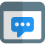 Messenger for chatting application for internet browser template icon