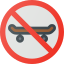 No Skateboarding icon