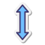 Изменение размера по вертикали icon